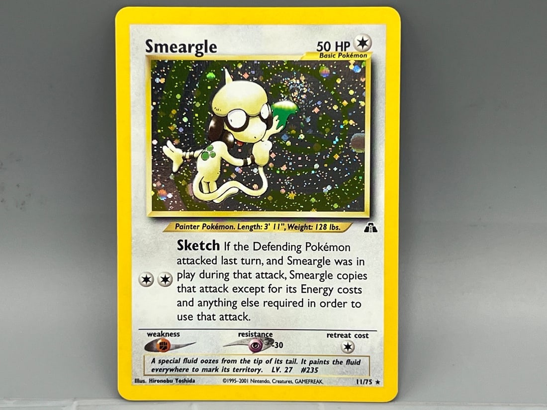 2001 Pokemon Neo Discovery Smeargle Holo #11/75: 2001 Pokemon Neo Discovery Smeargle Holo #11/75