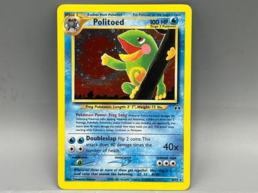 2001 Pokemon Neo Discovery Politoed Holo #8/75