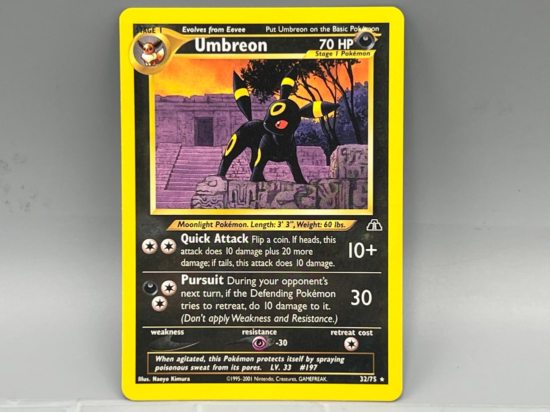 2001 Pokemon Neo Discovery Umbreon #32/75: 2001 Pokemon Neo Discovery Umbreon #32/75