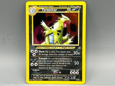 2001 Pokemon Neo Discovery Tyranitar Holo #12/75