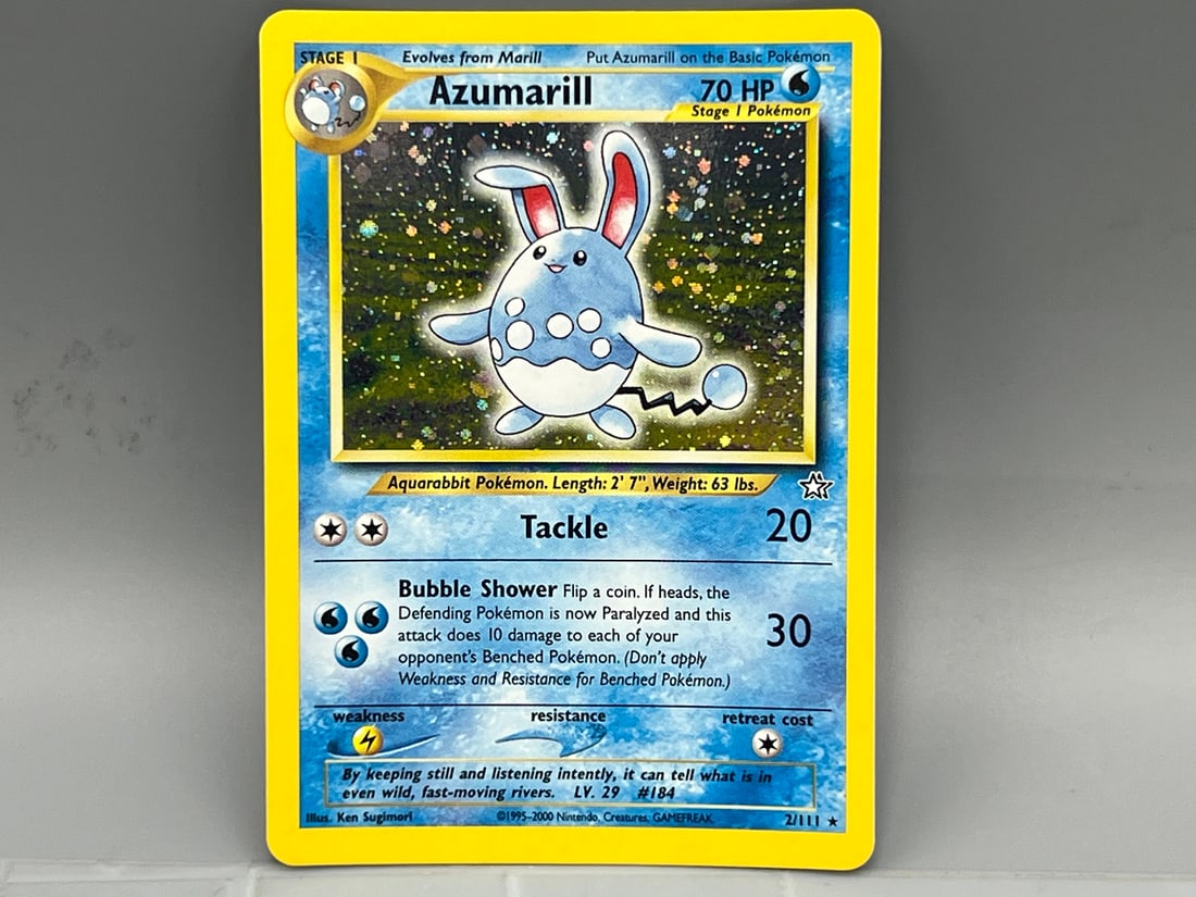 2000 Pokemon Neo Genesis Azumarill Holo #2/111 (1 of 3)
