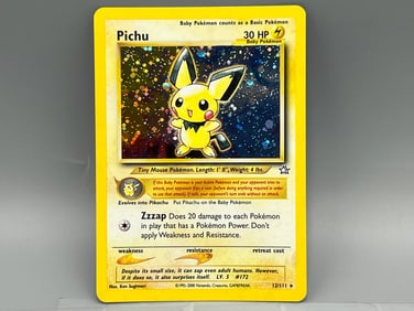 2000 Pokemon Neo Genesis Pichu Holo #12/111