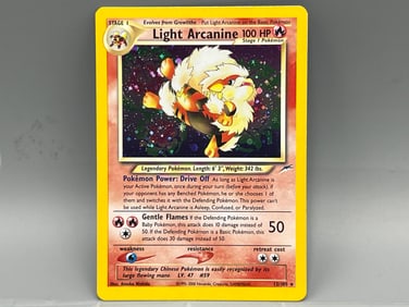 2002 Pokemon Neo Destiny Light Arcanine Holo #12/105