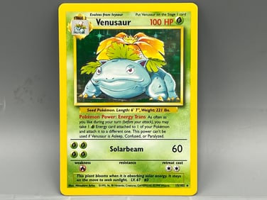 1999 Pokemon Base Set Venusaur Holo #15/102