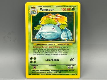 1999 Pokemon Base Set Venusaur Holo #15/102