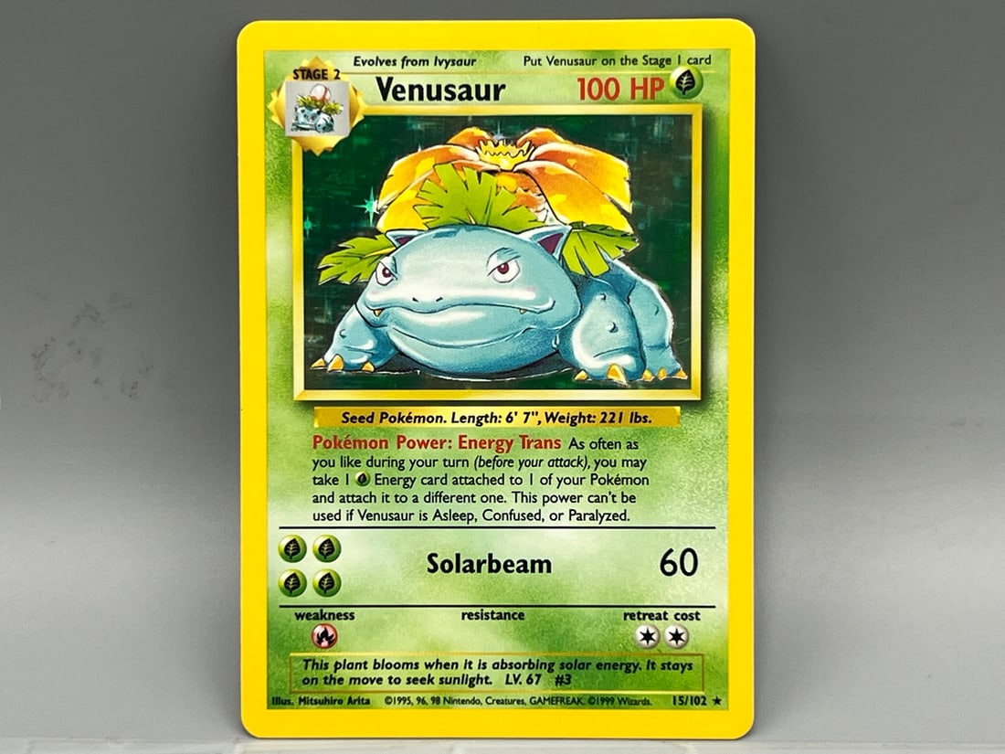 1999 Pokemon Base Set Venusaur Holo #15/102 (1 of 3)