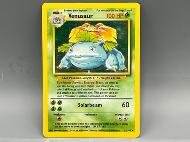 1999 Pokemon Base Set Venusaur Holo #15/102
