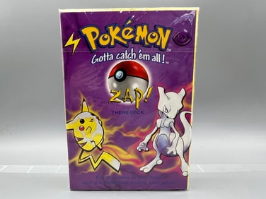 1999 Pokemon Base Set Unopened & Factory Sealed Zap Theme Deck