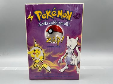 1999 Pokemon Base Set Unopened & Factory Sealed Zap Theme Deck