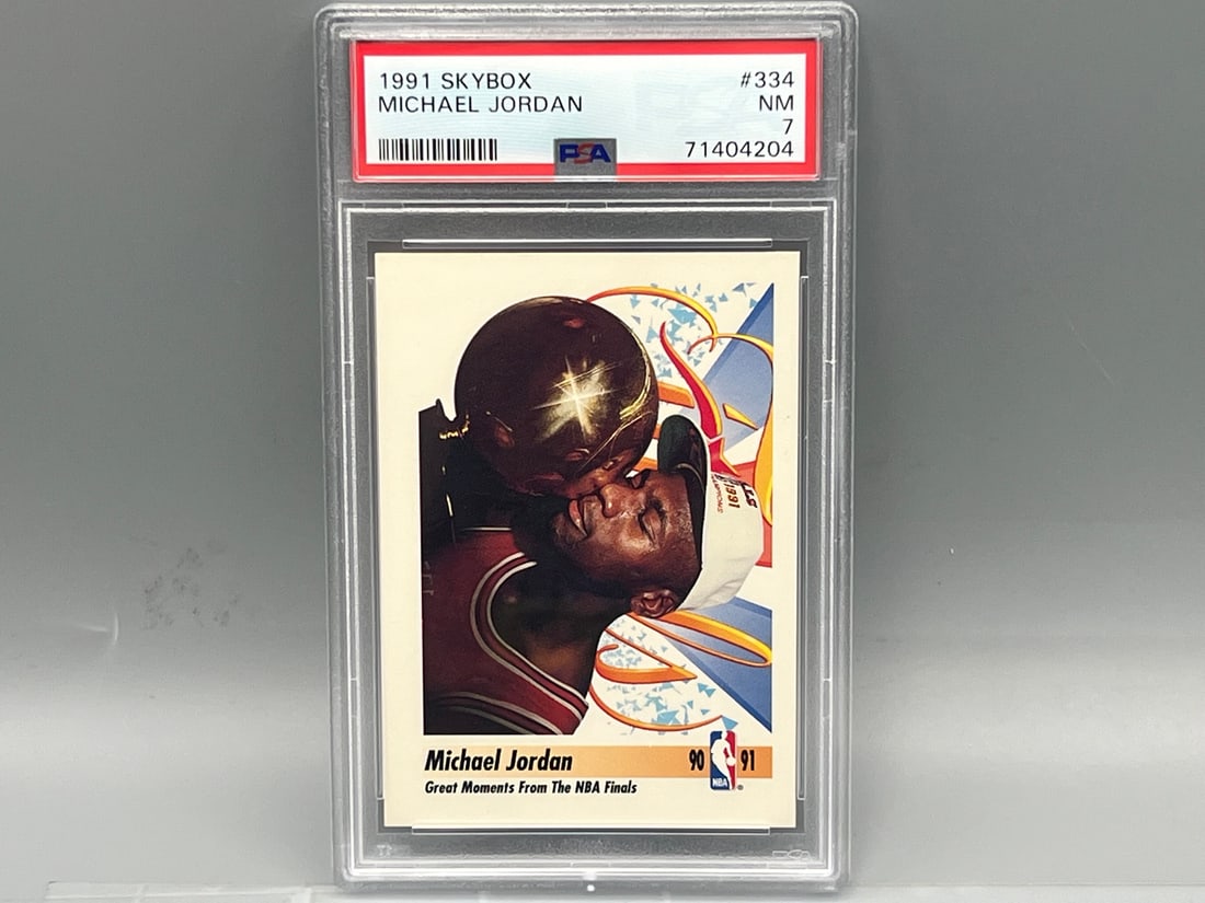 1991 Skybox Michael Jordan #334 PSA NM 7 (1 of 2)