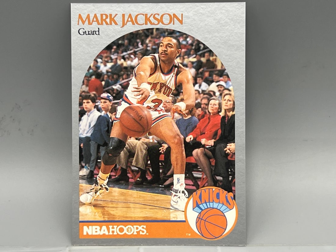 1990 Hoops Mark Jackson #205 - Menendez brothers in front row: 1990 Hoops Mark Jackson #205 - Menendez brothers in front row