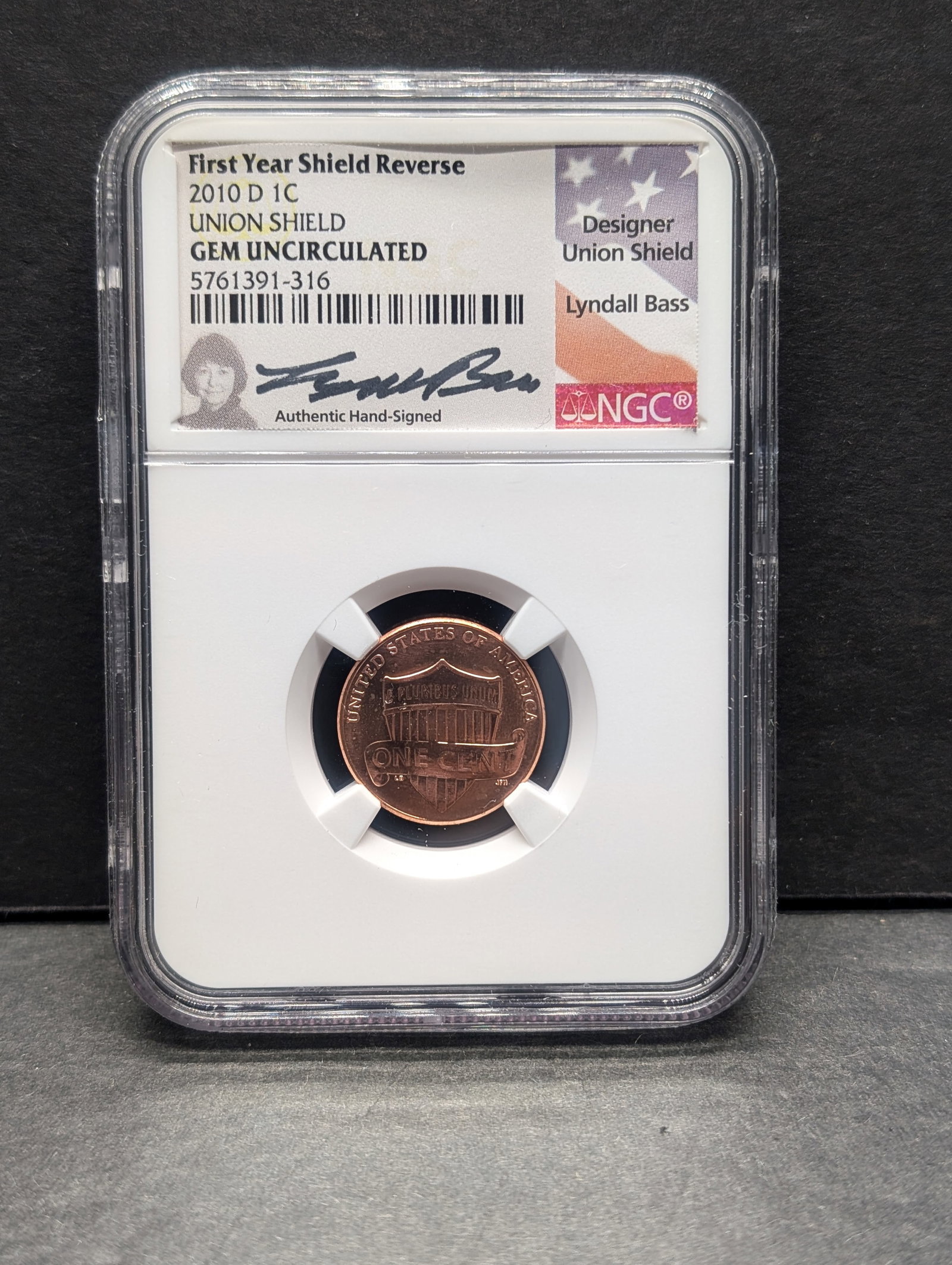 2010-D Lincoln Union Shield Cent - NGC GEM UNC *First Year Shield Reverse* (1 of 4)