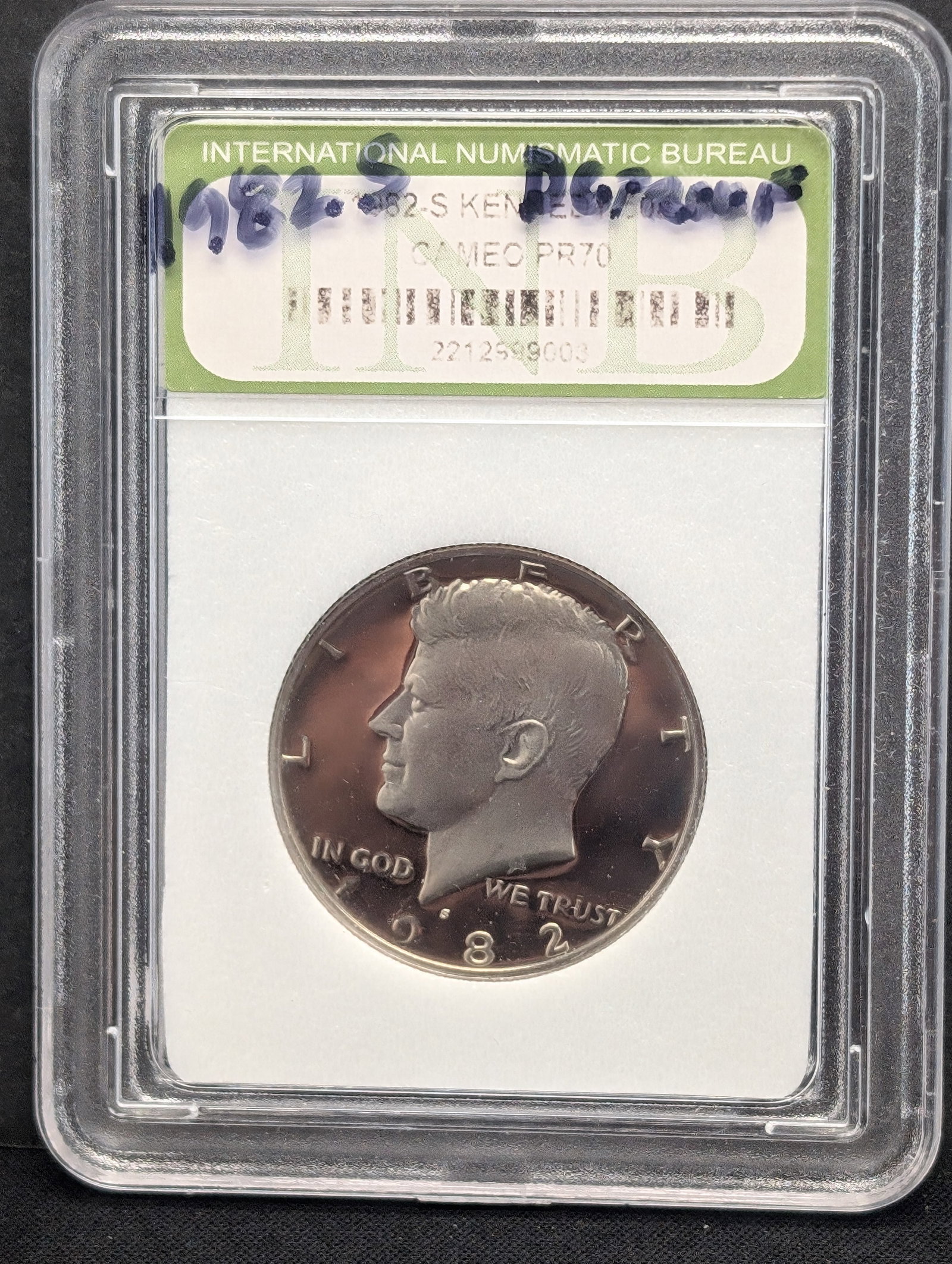 1982-S Kennedy Half Dollar. Graded Coin, Cameo PR70 (1 of 3)