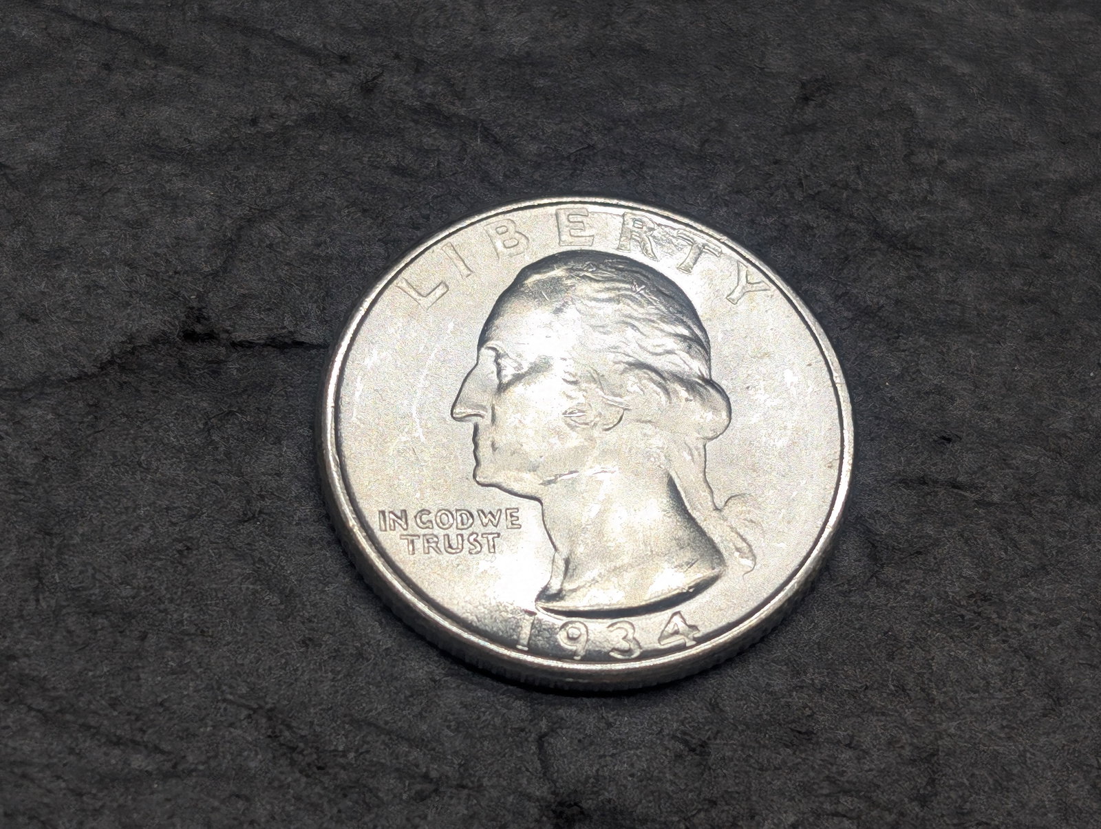 **BETTER DATE - HIGH GRADE** 1934 Washington Silver Quarter (1 of 2)