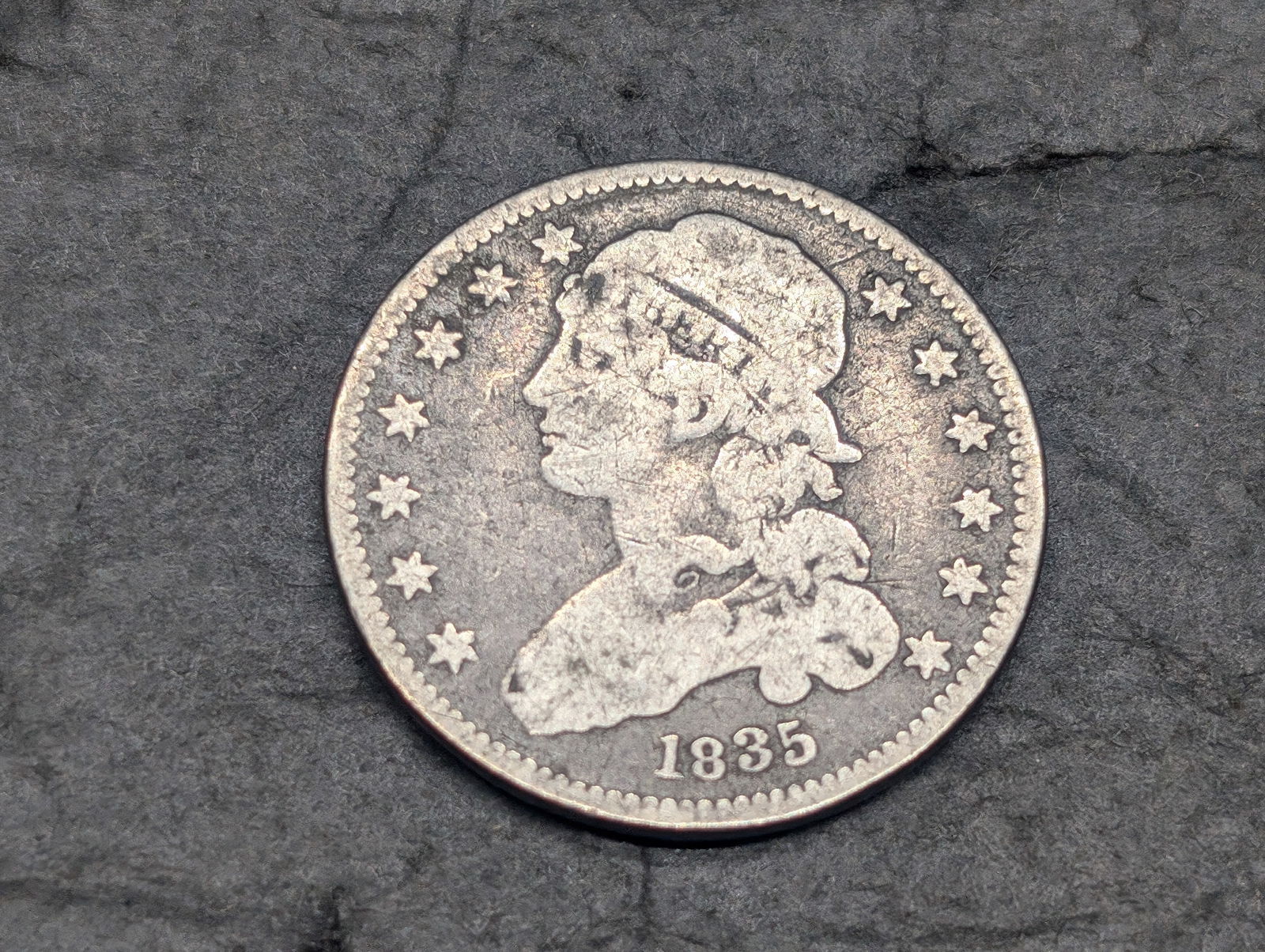 1835 Sm. Size Draped Bust Quarter - Tough Type (1 of 2)