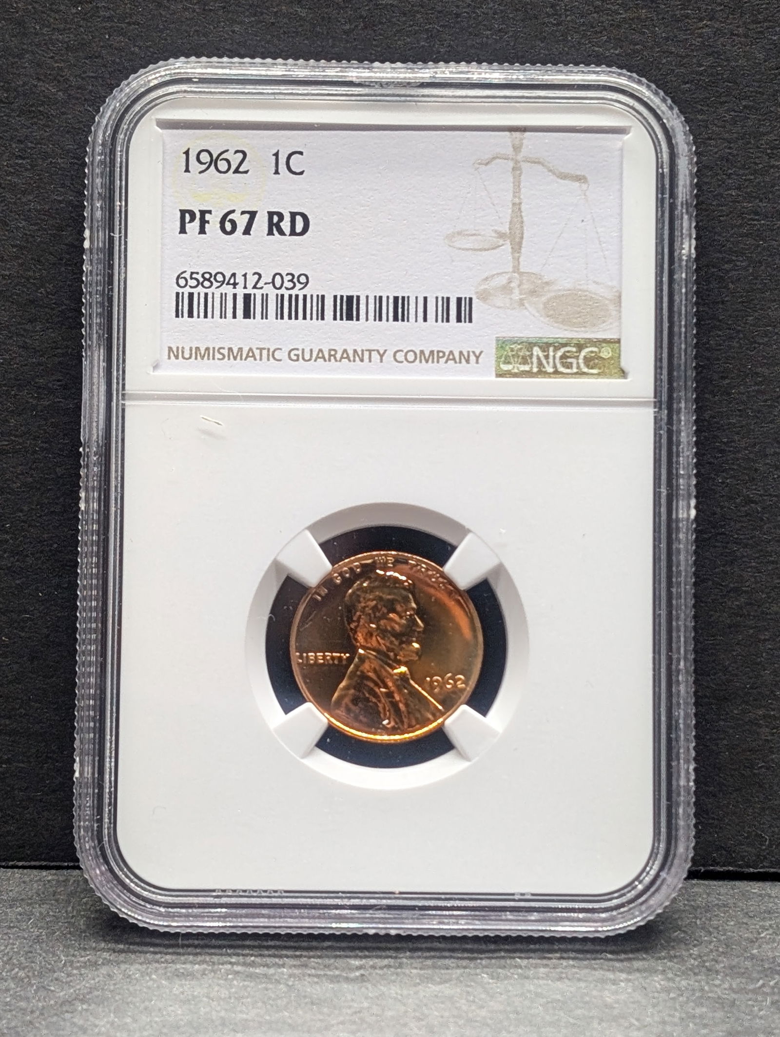 1962 PROOF Lincoln Memorial Cent - NGC PF67 RD (1 of 4)