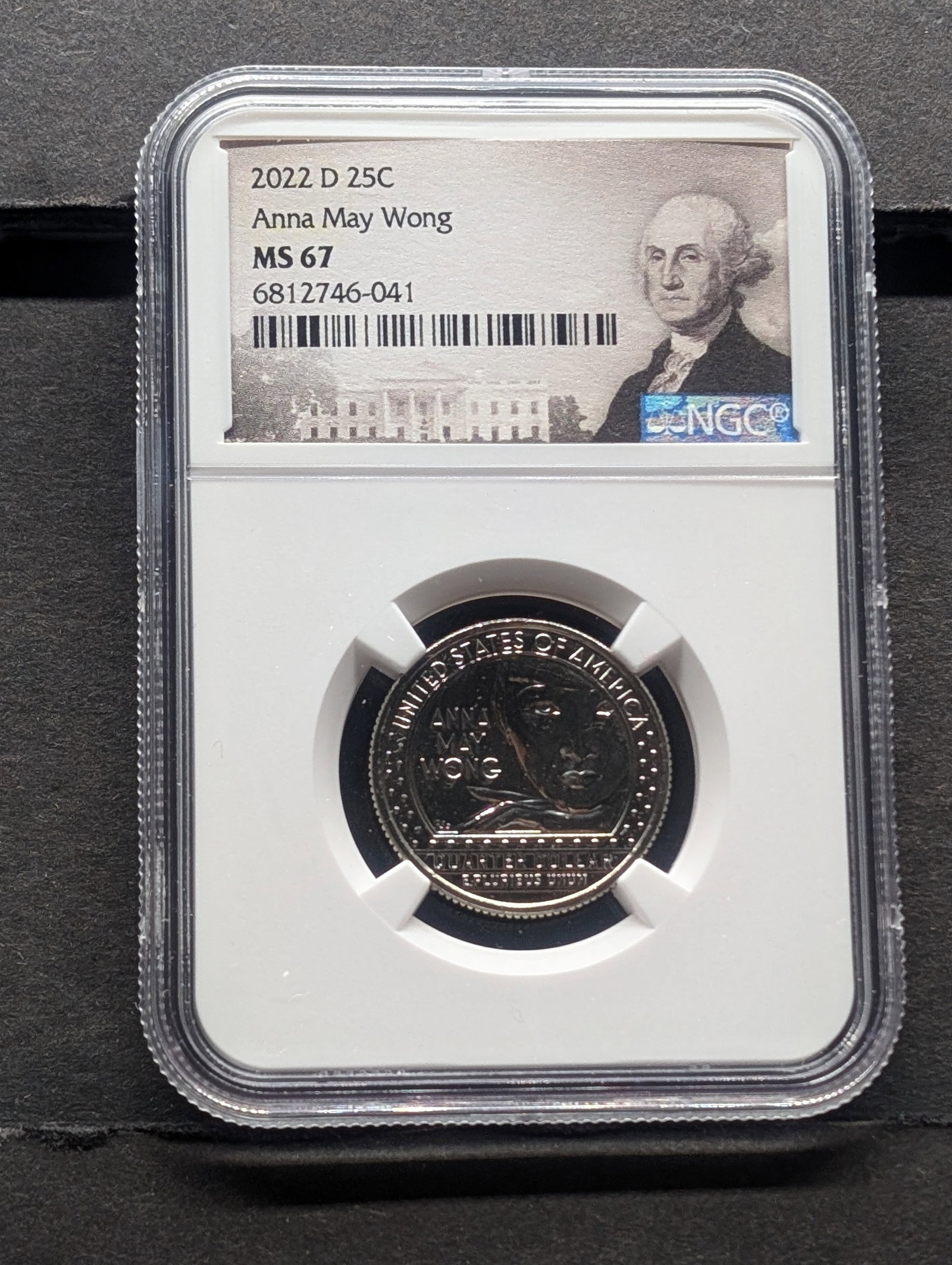 2022-D Anna May Wong Quarter - NGC MS67: 2022-D Anna May Wong Quarter - NGC MS67