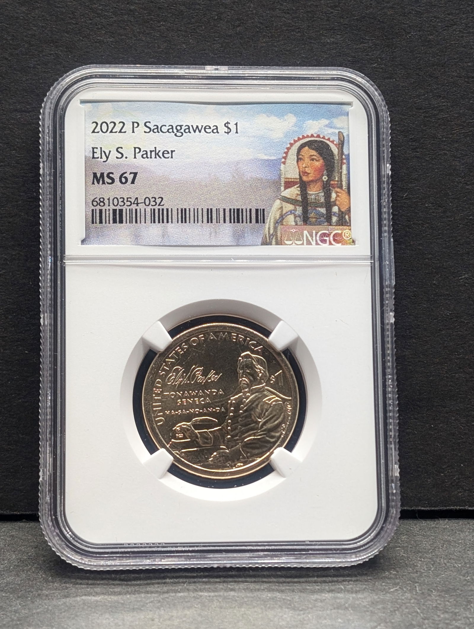 2022-P Sacagawea Ely S. Parker $1 Coin - NGC MS67 (1 of 4)