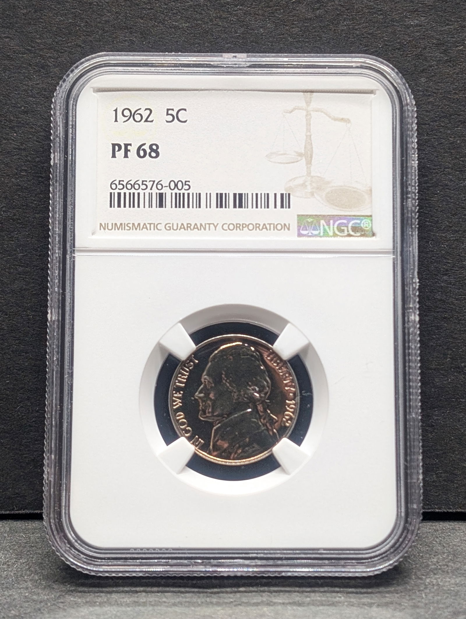 1962 PROOF Jefferson Nickel - NGC PF68 (1 of 4)