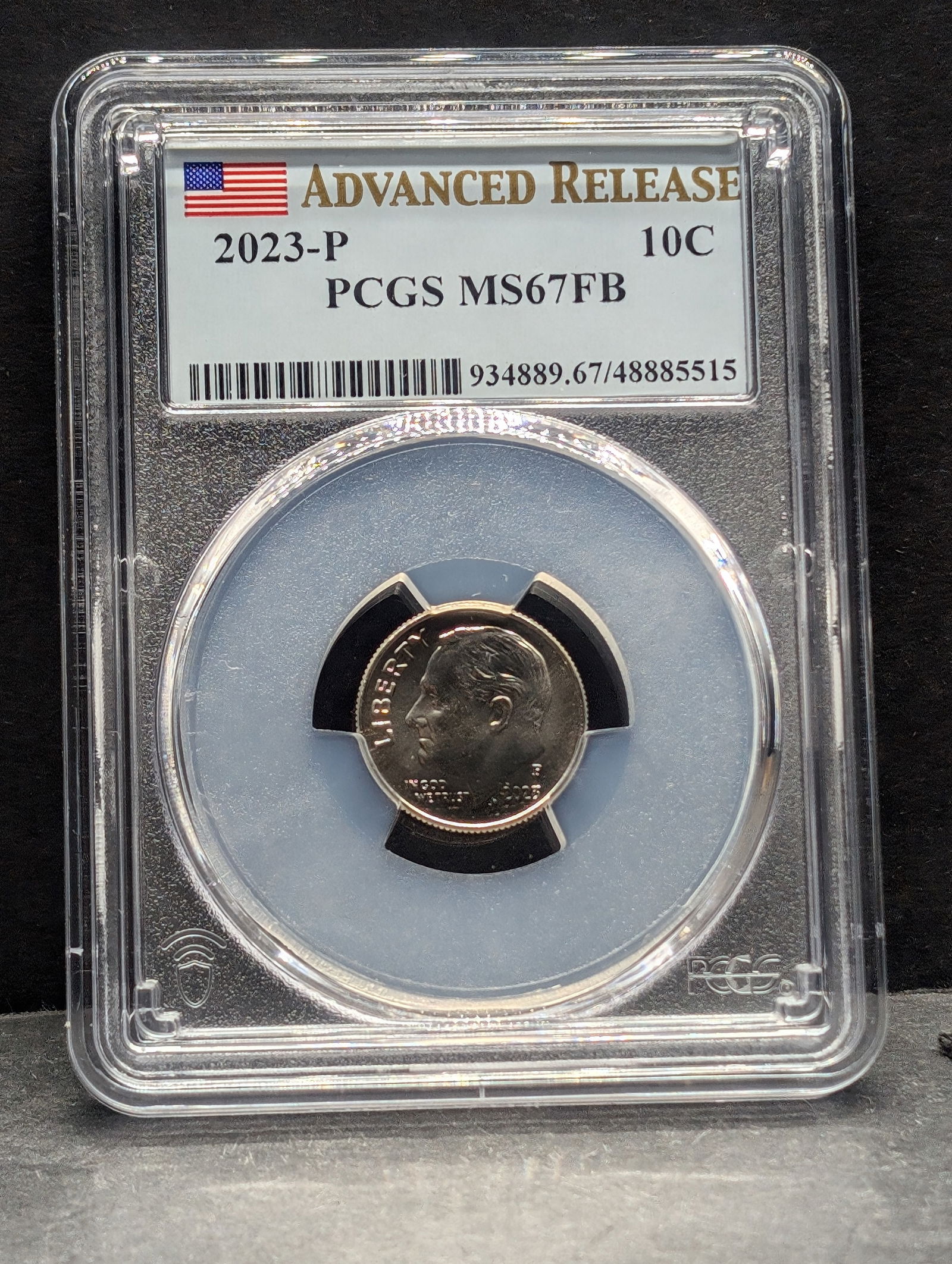 2023-P Roosevelt Dime - PCGS MS67 FB *Advanced Release* (1 of 4)