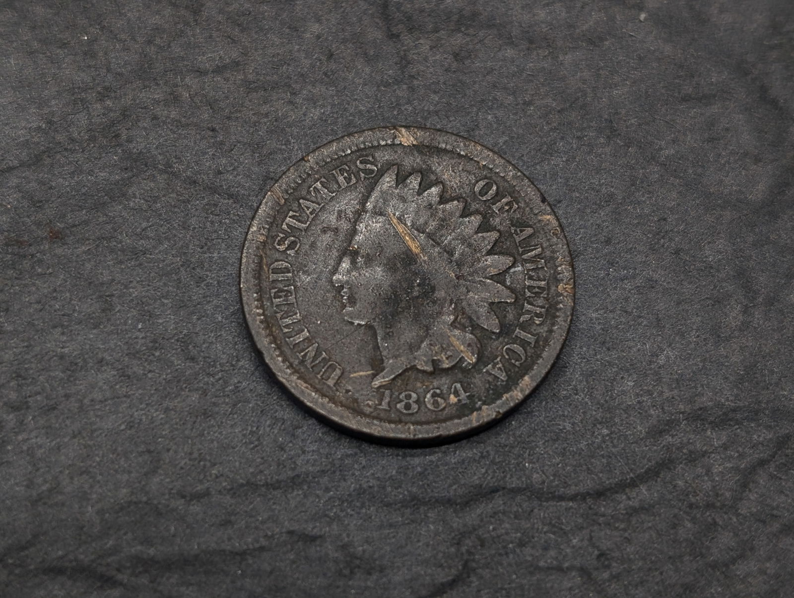 1864 Semi-Key Date Indian Head Cent.  Civil War Year. (1 of 2)