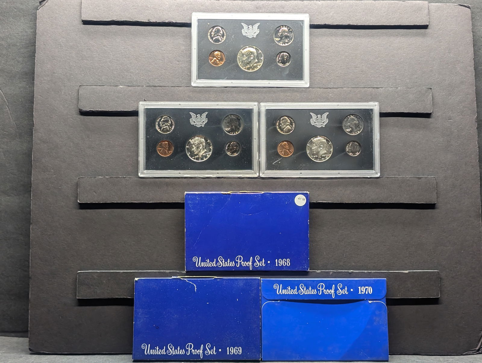 1968-S 1969-S 1970-S United States Proof Sets With Original Gov't Packaging.  Includes The 1968-S (1 of 7)