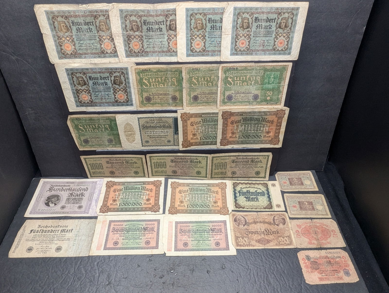 27 German Mark Notes