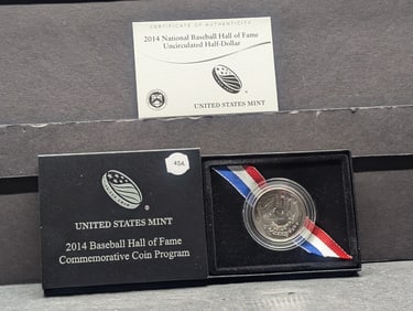 2014-D Baseball Hall of Fame Half Dollar OGP uncirculated