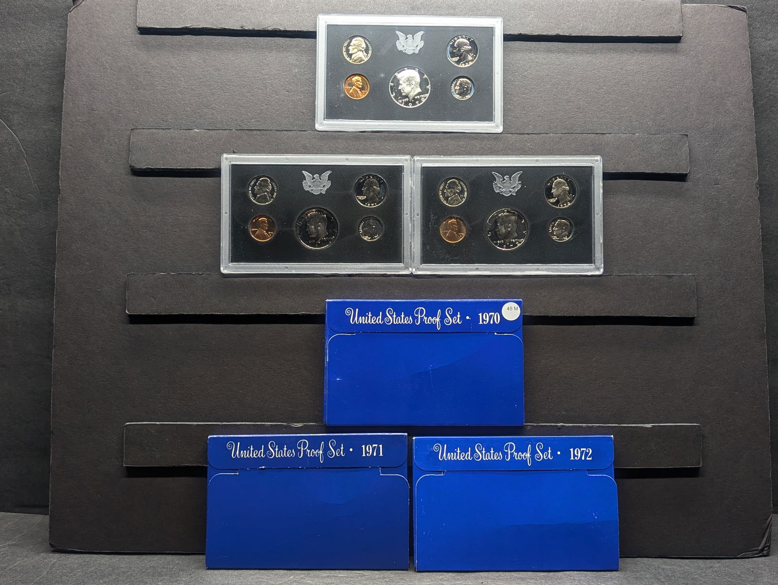 1970-S 1971-S 1972-S United States Proof Sets With Original Gov't Packaging.  Includes The 1970-S (1 of 7)