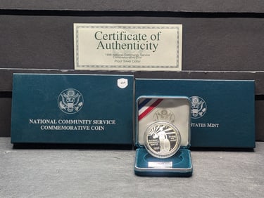 1996-S National Community Service Proof Silver Dollar OGP