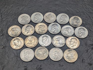Roll Of 20 1776-1976 Bicentennial Eisenhower Dollars.