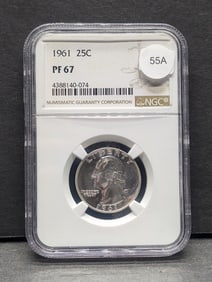 1961 NGC Proof 67 Washington Quarter
