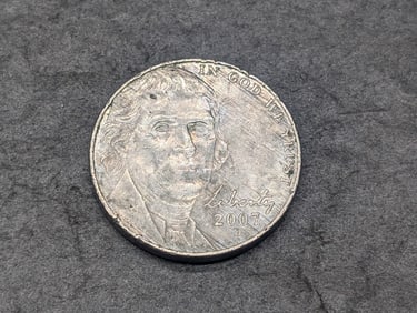 Error- 2007-D Jefferson Nickel Improper Annealing/Woody