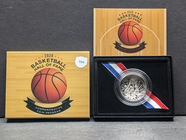 2020-S Basketball Hall of Fame Colorized Half Dollar Proof OGP