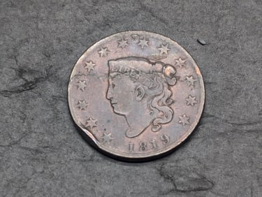 1819 Large Cent Matron Head