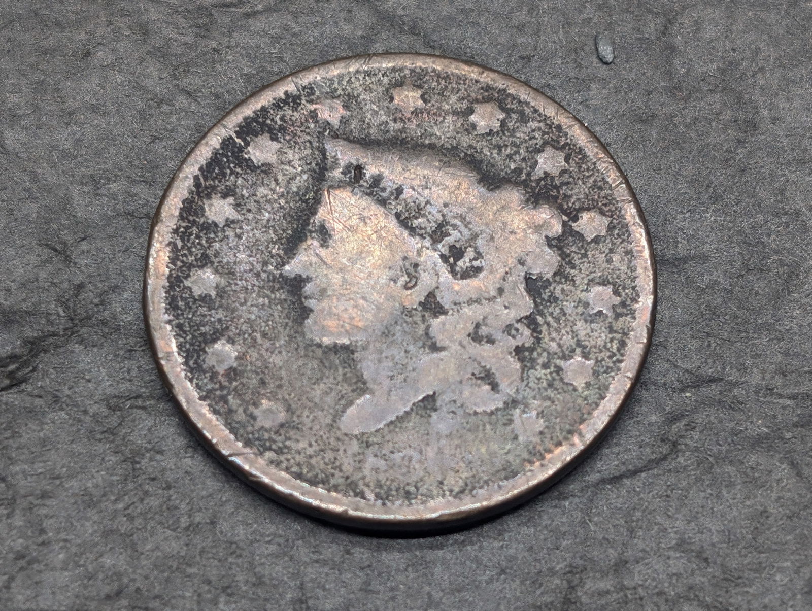 Large Cent Matron Head No Date? (1 of 2)