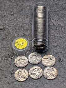 (36) 1964 -D Jefferson Nickels