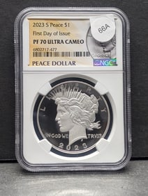 2023-S Peace Silver Dollar PF 70 UC by NGC