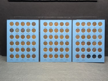 Whitman Lincoln Cent Folders-1941-1971 Complete (87) Coins