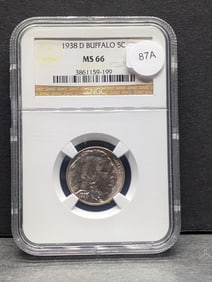 1938-D Buffalo Nickel MS 66 By NCG