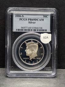 2006-S Kennedy Half Dollar Silver PGCS PR69 DC