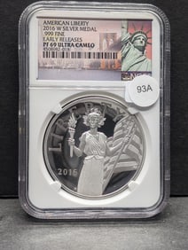 2016-W American Liberty Silver Metal PF 69 UC 999 Silver