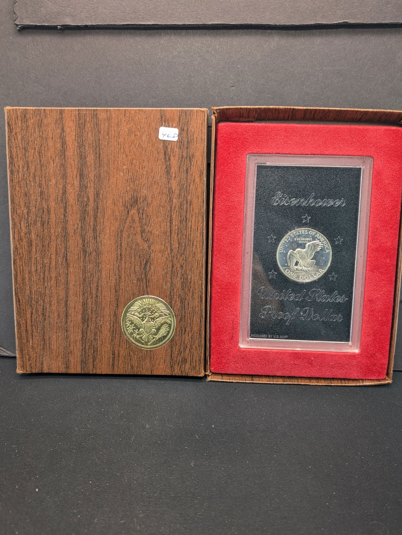 1971-S Proof Silver Clad Eisenhower Dollar - In Original Brown Box! (1 of 3)