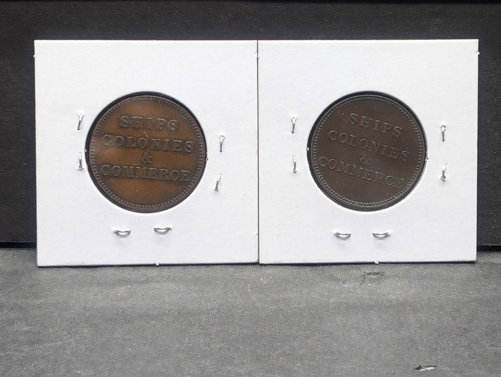 Prince Edward Island Canada Ships Colonies & Commerce Token - QTY=2 (1 of 2)