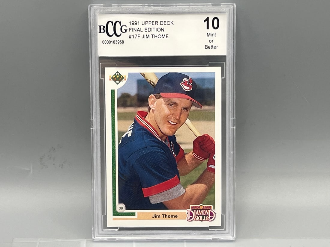 1991 Upper Deck Jim Thome Final Edition RC #17F BCCG 10 (1 of 2)