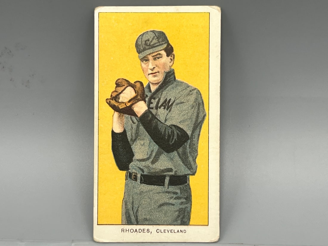 1909-11 T206  Bob Rhoades / Hands At Chest - Piedmont (1 of 2)