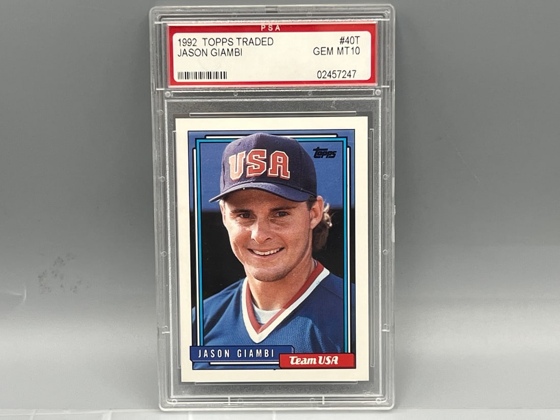 1992 Topps Traded Jason Giambi RC #40T PSA Gem Mint 10 (1 of 2)