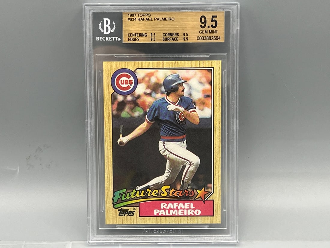 1987 Topps Rafael Palmeiro RC #634 BGS Gem Mint 9.5 (1 of 2)