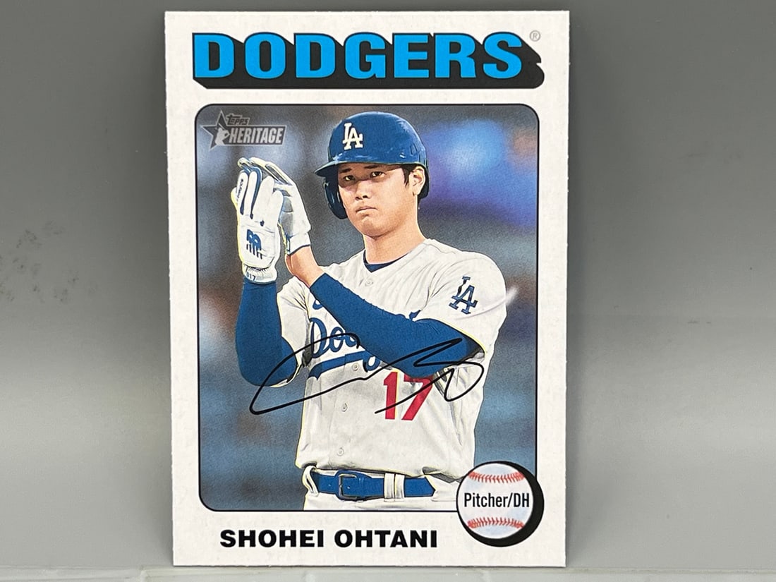 2024 Topps Heritage Shohei Ohtani White Border SP #371 (1 of 2)