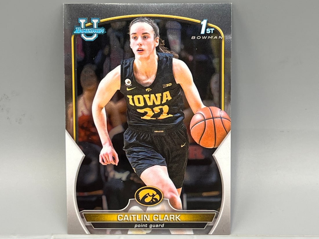 2023 Bowman University Chrome Caitlin Clark 1st Bowman RC #50 (1 of 2)
